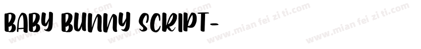 Baby Bunny Script字体转换